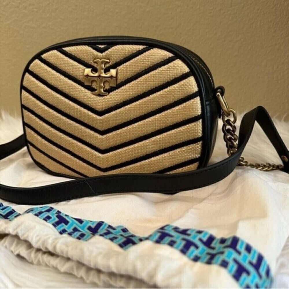 New Tory Burch Kira small chevron camera bag